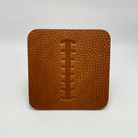 Football Leather Coaster Set